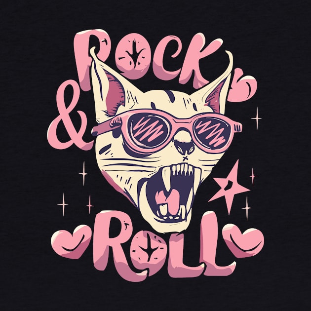 Rock And Roll Pinky Cat by FanArts